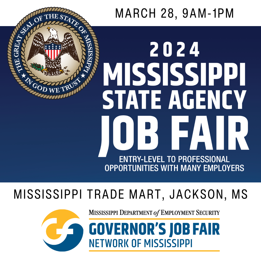 Join Us at the 2024 State Agency Job Fair Mississippi State Personnel